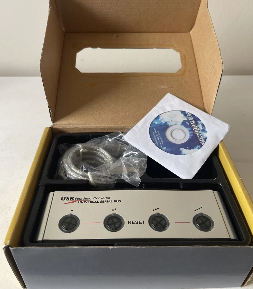 USB Four Serial Convertor Universal Serial Bus Multi Convertor Plug In And Play - Image 3 of 4