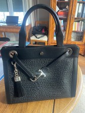 Aigner Handtasche Schwarz Leder