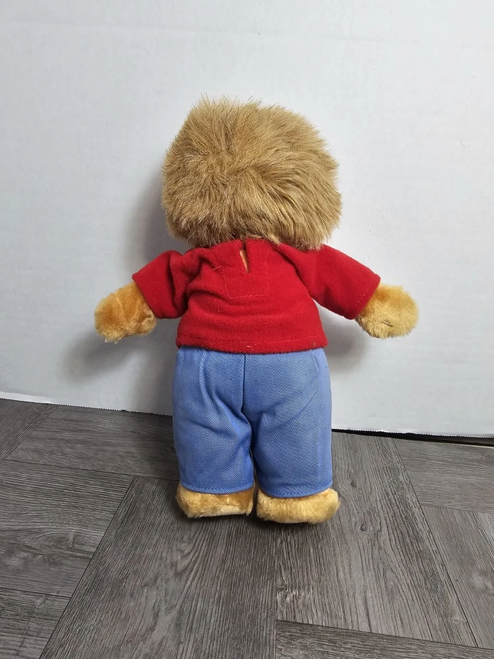 Muñeco de peluche de vinilo vintage 1984 Berenstain Bears 10" Brother Bear buen estado Foto 3 de 4