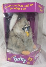 Vintage 1998 Furby Original Gray Tiger Electronics In Box Untested  Used 70-800