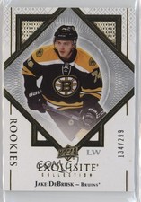2017 Upper Deck Black Diamond Exquisite Rookies 134/299 Jake DeBrusk #R-JD 1ir8
