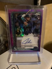 Tyler Locklear 2025 Topps Chrome Purple Refractor Auto RA-TL /250 RC