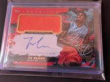 2021-22 Topps Inception OTE - Auto/ Patch TJ Clark #IAPC-TC Red/25 (AU, MEM, RC)