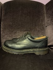 Dr Doc Martens 8780 Black Leather Oxford Shoes Made In England Men UK 8