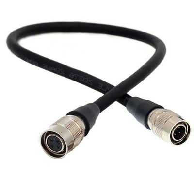 Hirose 4 Pin Male To Female for Industrial Camera, Sony BVM-E250, Sound Devices