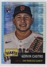 2022 Topps Chrome Platinum Anniversary Prism Refractor Kervin Castro #477 1px1