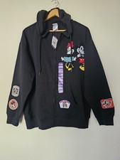 Disney Mickey  Minnie Black Kids Zip-Up Hoodie Jacket Size XXL