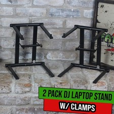  2-PACK Portable DJ Laptop Stand, PC Stage Gear Digital Mixer Controller Office