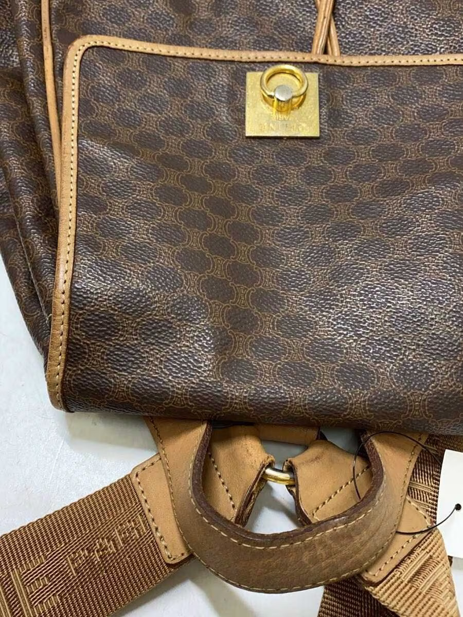 CELINE Macadam patterned leather backpack with sc… - image 8