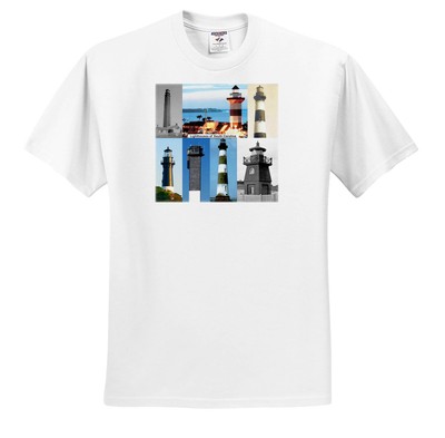 3dRose, Lighthouses of South Carolina, T-Shirt