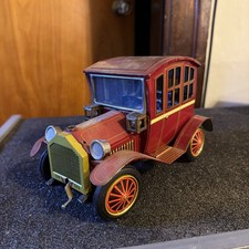 Vtg 1950s Battery Operated Tin Toy Trademark Y Japan Grand-Pa Car UNTESTED