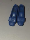 Vintage Barbie Blue  Francie Chunky Heels Bow Doll Shoes Barbie Doll Shoes MOD