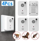 4 Pack Ultrasonic Bat Repellent Plug In Indoor Bats Birds Mice  Device