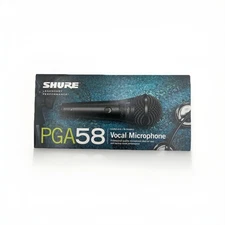 Shure PGA58 Cardioid Dynamic Vocal Microphone (Black)