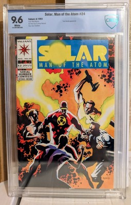  MIKE MIGNOLA COVER  Solar Man Of The Atom #24 CBCS 9.6 Valiant Comics 1993