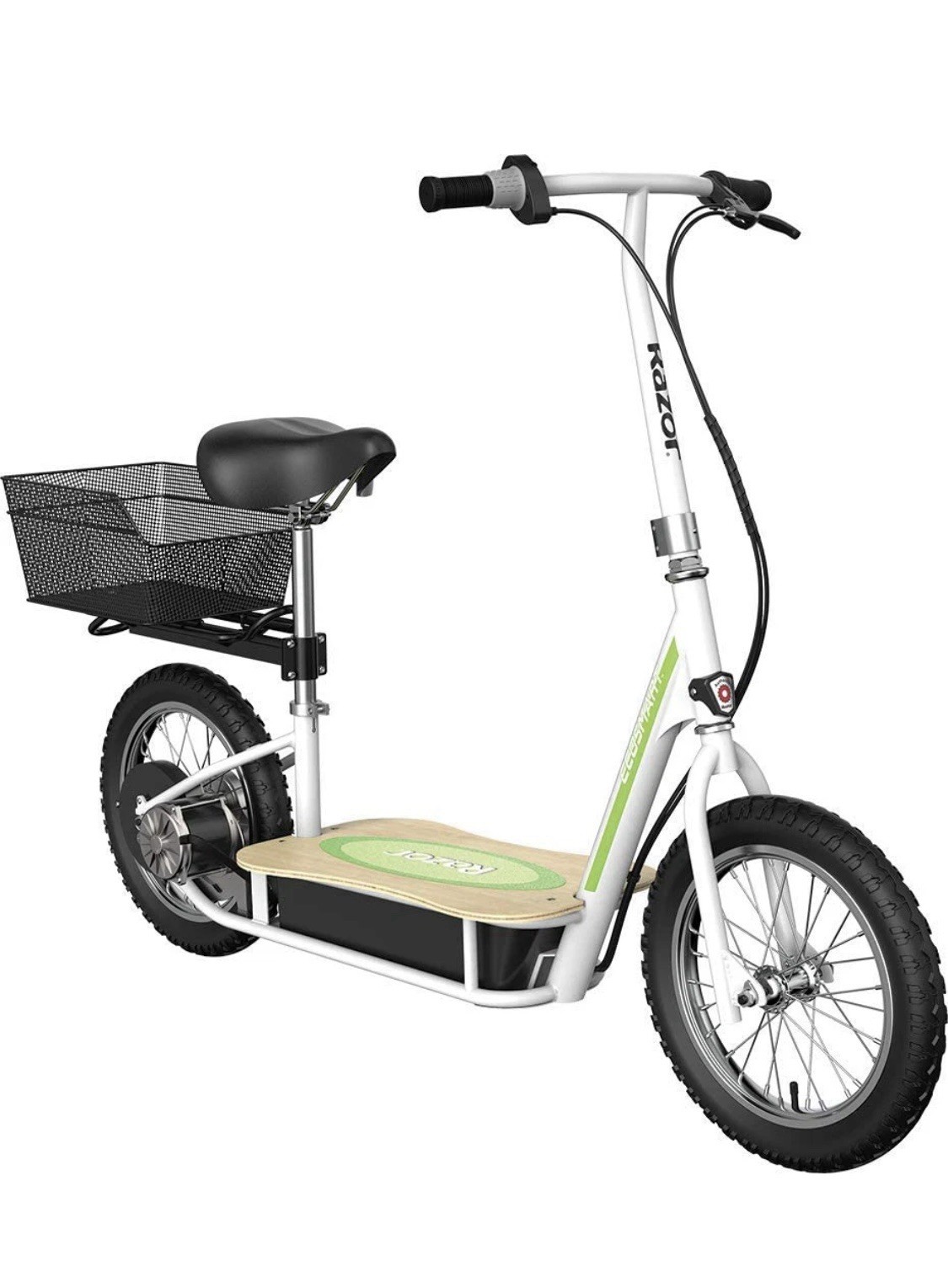 NEW Razor EcoSmart Metro Electric Scooter Bike Padded Seat Bamboo Deck 16" Tire
