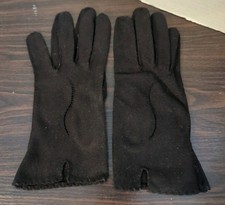 Selecta DBL Woven Vintage Women's Everyday Cotton Gloves, Black