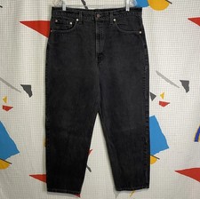 Vintage 90s Levis 550 Jeans Black Relaxed Fit USA Made 36x30 Straight Leg 1998
