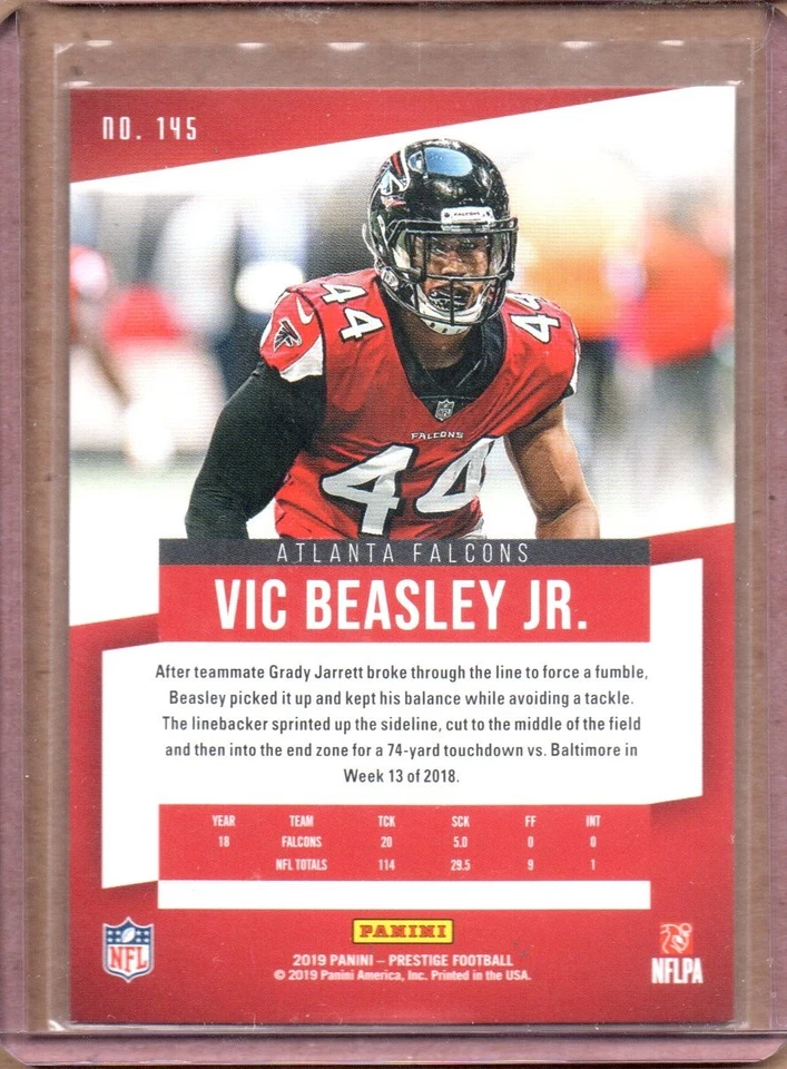 2019 PANINI PRESTIGE VIC BEASLEY JR. XTRA POINTS #rd 50 (NM/MT) - Image 2 of 2