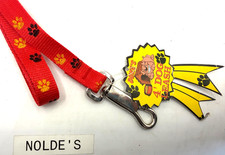 Duke's 4 ft. Dog Leash Red/yellow and black paw prints DS435B2 TF119
