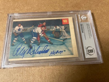 ALEX DELVECCHIO SIGNED 1954-55 PARKHURST CARD BAS AUTO GRADE 10!