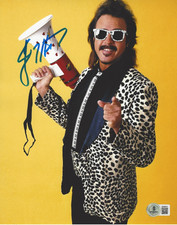 JIMMY HART SIGNED 8x10 PHOTO 2 WWE WWF MOUTH OF THE SOUTH BECKETT BAS COA