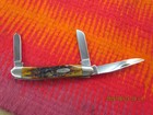 Case 6318 SS ,3 Blade Pocket Knife,Bone Handles,5x"s 5 Dots — photo 1