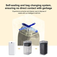 Airdeer 3 Gallon Smart Trash Can Motion Sensor Self Sealing Touchless Bin