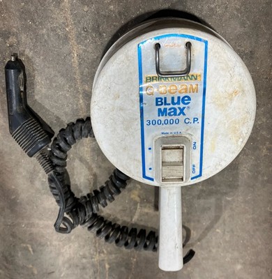 Vintage Brinkmann Q-Beam Blue Max 300,000 CP Spot Light 12Volt
