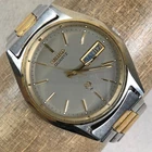 Vtg Seiko SQ Men 7123-8469 Formal Two Tone Quartz For Watch Parts Or Repair Only