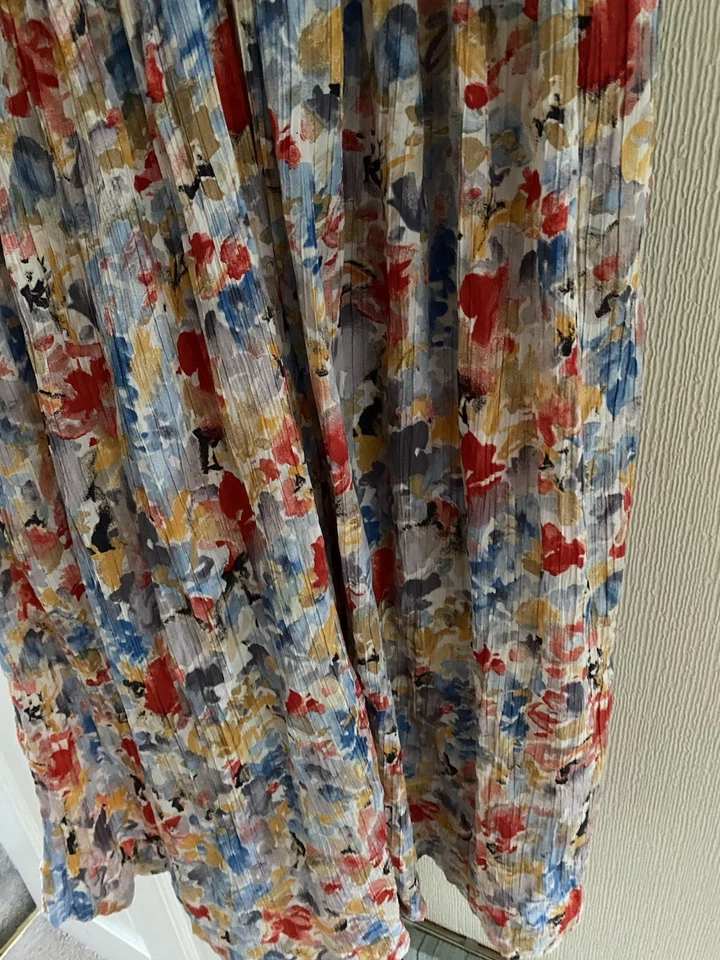 Vintage Mandy Marsh Floral Tea Dress Size 12 Made In England Classic Retro - Image 4 of 4