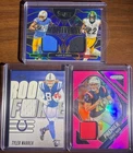 Drake Maye pink patch, Najee Harris dual patch Multiverse, Tyler Warren patch