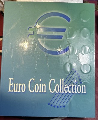 Euro Coin Collection 24 Coins From 12 Countries In Folder 2002 1st