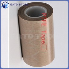 PTFE Teflon Coated Fiberglass Adhesive Tape 6.5'' 165mm x33ft 180um 662  High Te