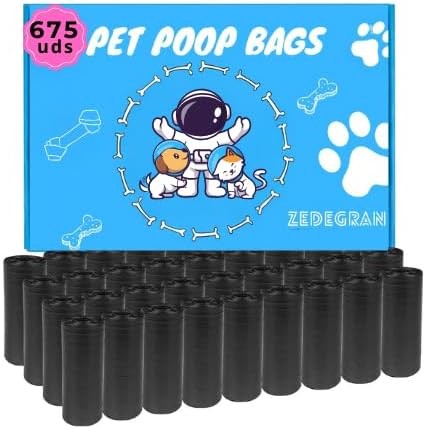 675PCS Bolsas Caca Perro, Bolsitas Caca Perro Material de Almidón de Maíz, B