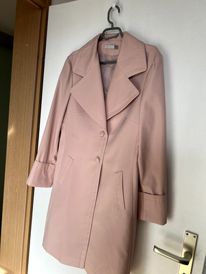 Damenmantel Size 38 40 Hellrosa mit Knöpfen Kragen
