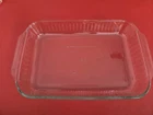 Vintage Pyrex 233-S Clear Ribbed 3QT-3L Casserole Dish 13x9x2in Baking