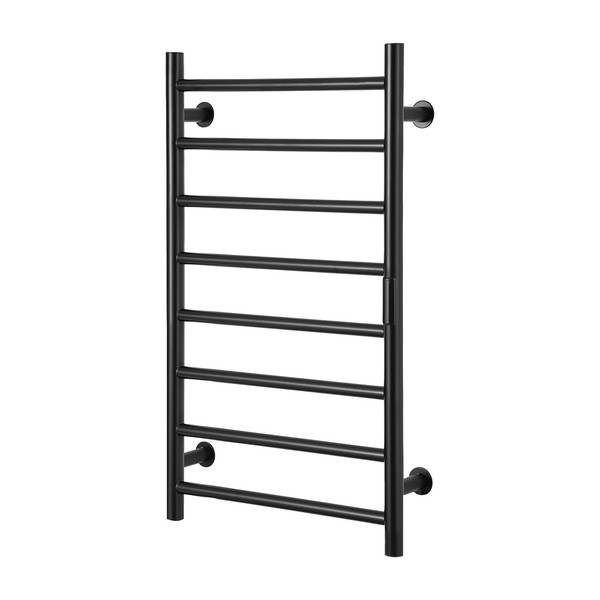 Uimoso Handtuchtrockner Mit 8 Stangen, Wandmontage, Schwarz-image