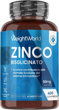 Zinco Integratore in 400 Compresse, Formula Vegana, (13 Mesi Di Scorta), Compres