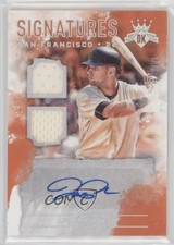 2017 Panini Diamond Kings DK Signatures Holo Silver 93/99 Joe Panik Auto 4xw
