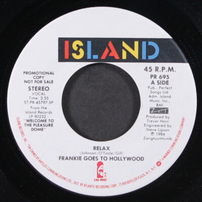 FRANKIE GOES TO HOLLYWOOD: relax / same ISLAND 7'' Single 45 RPM