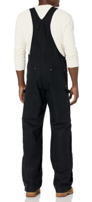 CARHARTT Men's Loose Fit Firm Duck Insulated Bib Overall Size