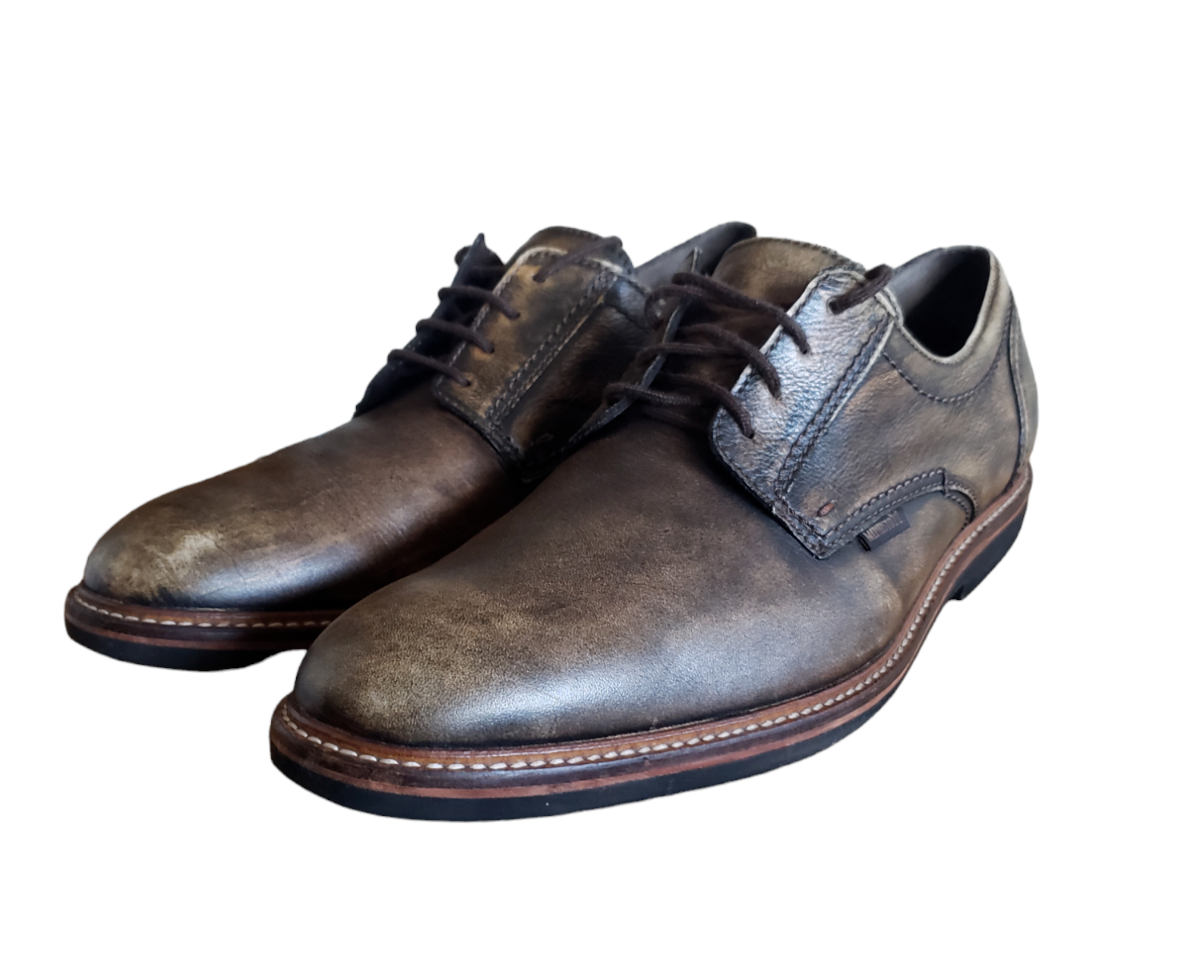SAOLA Scarpe comode da uomo Mephisto Waino Oxford taglia 12 marrone patina in pelle marrone marrone chiaro