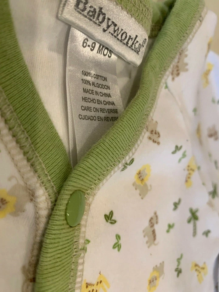 Babyworks Baby Girl Size 6-9 Months Long Sleeve One Piece Bodysuit - Image 2 of 4