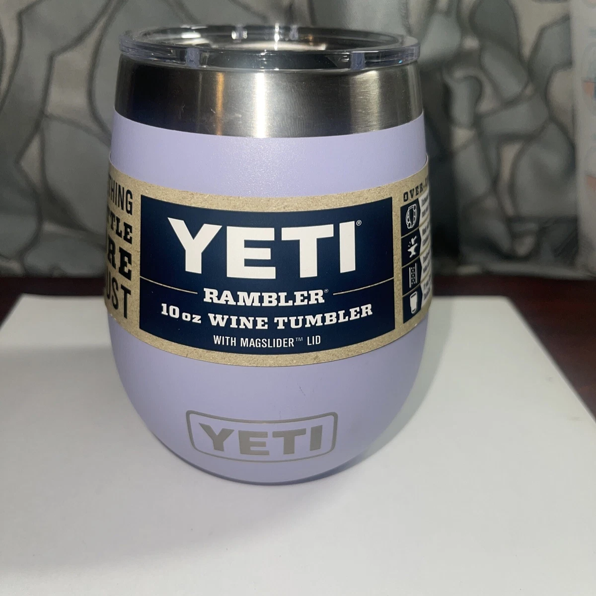 YETI Rambler 10 oz Wine Tumbler with MagSlider Lid - Cosmic Lilac