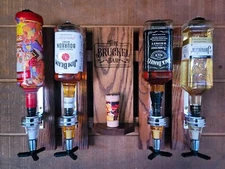 Wall Mount Liquor Dispenser Whiskey Tequila Bourbon Bar Man Cave Personalized