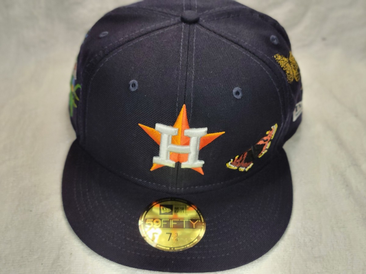 NEW ERA × FELT Houston Astros-7 1/2✨️ New Era Hat Houston Astros Felt Collection 7 3/4 Fitted Club Cap