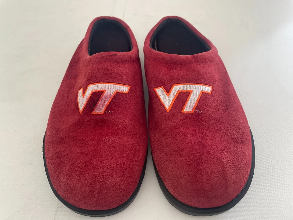 NCAA Virginia Tech Hokies Hush Puppies 2022 Big Logo Color Edge Slippers Size 8 - Image 4 of 4