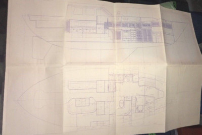 Model Ship Boat Plans Tayana 42 Yacht Plans Only 3/4'' = 1' Scale 2 pages
