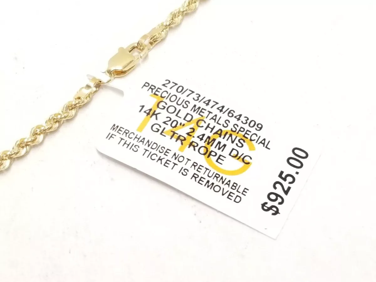 Gold rope store chain macy's